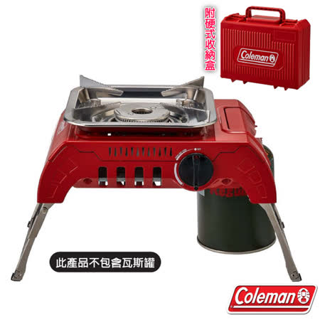 【Coleman】120A 瓦斯登山爐.單口爐/兩段式調整.附硬式收納盒_CM-37239✿30E010